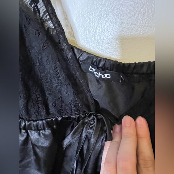 Boohoo Black Two-Piece Tank and Shorts Pajama Set Size 22 - Picture 6 of 14